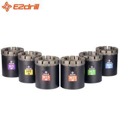 Ezdrill Aq/Nq/Bq/Hq/Pq/Hard Rock Mining Rock Coring Rig Diamond Impregnated Core Drill Bits photo-4