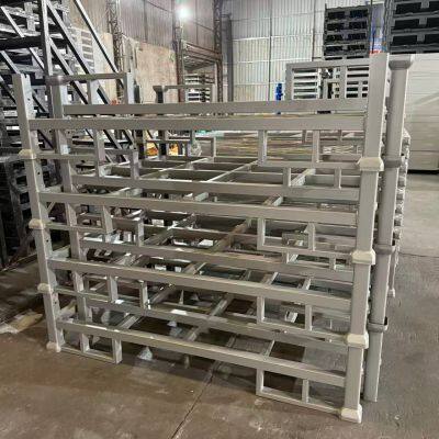 Heavy-Duty Foldable Tyre Stacking Rack for Warehouse Storage