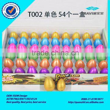 Wholesale box packing colorful golden T002 series 2.5*3.5cm rain flower point dinosaur egg toy for wholesale