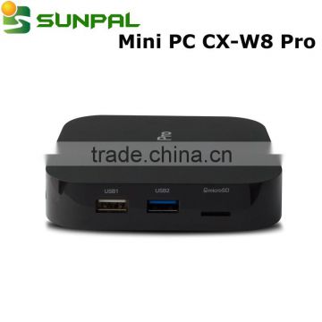 Wintel CX-W8 Pro Mini Smart TV Box Windows10 casa OS 2 GB / 32 GB Wintel Pro BT4.0 RJ45 100 M LAN mini pcs wintel w8 pro