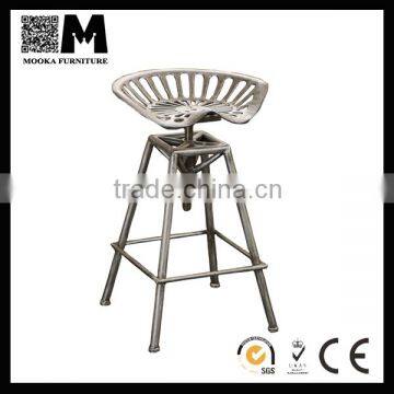 prevailing cheap metal adjustable industrial steel bar stool