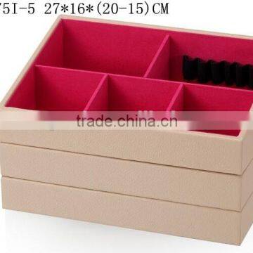 W1275I-5 Wholesale Alibaba Stackable Jewelry Display Tray Cardboard Packaging Cosmetic Box