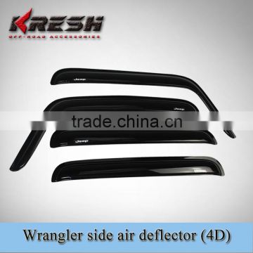 wrangler side window air deflector 2D or 4D/ side window air deflector for jeep / side window deflector for jeep wrangler jk