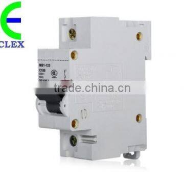 MCB Circuit Breaker for DIN Rails,MB1 series 1, 1P,2P,3P,4P,50a,63a,80a,100a,125a