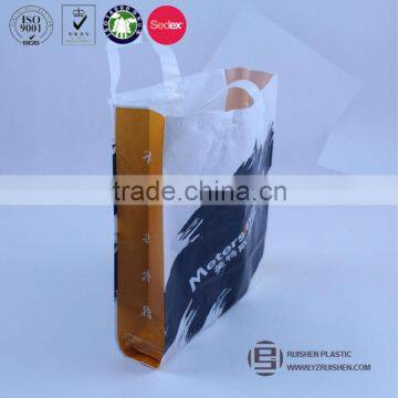 HDPE Stand Up Loop Handle Bag, Loop Handle Bag For Clothes, Shopping Bag With Printing