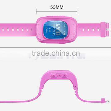 Silicone SOS Phone Emergency GPS Tracker Kid Phone Wrist Watch With SIM Card Slot Phone Call For Children Old People photo-6