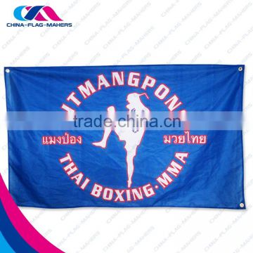 customer design print double layer large soccer flag