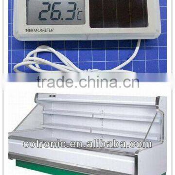 solar thermometer for supermark food fridge area