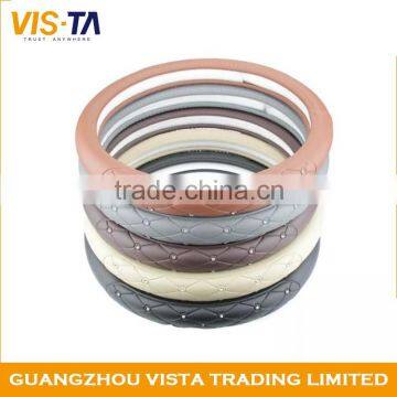 High Quality Heated Micro Fiber CoachSteering Wheel Cover/Leather Steering Wheel Cover
