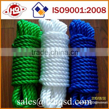 twisted colorful PE rope