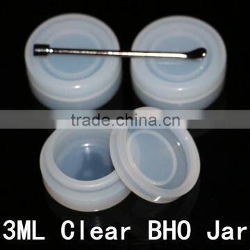 Vaporizer Oil Silicone Jars Dab Containers 3ml Clear Silicone Bho Container Silicone Dab Wax Jars photo-6