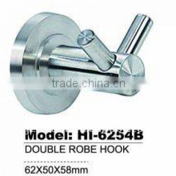 Round high quality stailess steel bathroom double hook,Robe Hooks