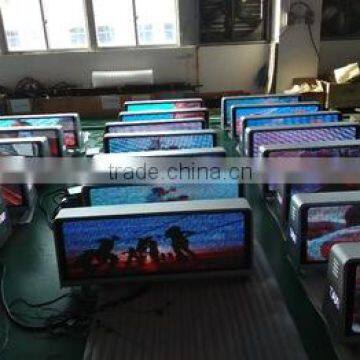 led advertising waterproof full color whole sale taxi top led display with CE certificate