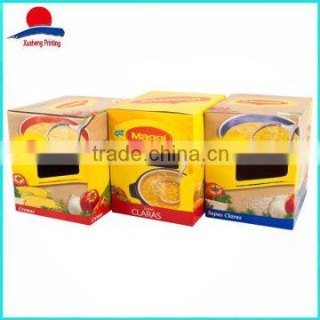 Customized Cardboard Full Color Printing Aqueous Varnish Box For Food