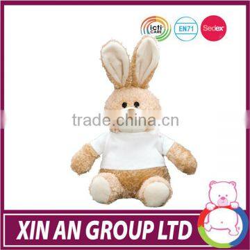 Custom Baby Animal Toy And Doll Wholesale Dressed Plush Rabbit