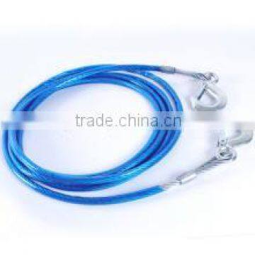 emergency car breakdown use steel wire tow rope