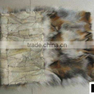 High Quality Dyed 100% Genuine Scrap Fox Fur Plates photo-2