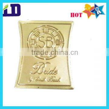 Gold color embossed bottle label /perfume label