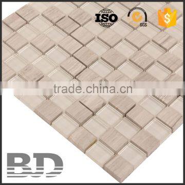 Flower Pattern 23 x 27 x 8 mm Shanghai Marble Mosaic Tile Quality Choice