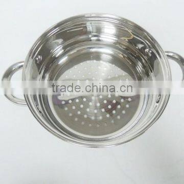 20cm Straight Shape Two Layers Stainless Steel Food Steamer photo-3