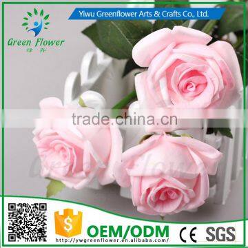 2016 Wholesale 12 PCS 8 Color Latex Artificial PU Flowers Rose Bouquet Wedding Bridal Decor Display Christmas Real Touch Flower photo-2