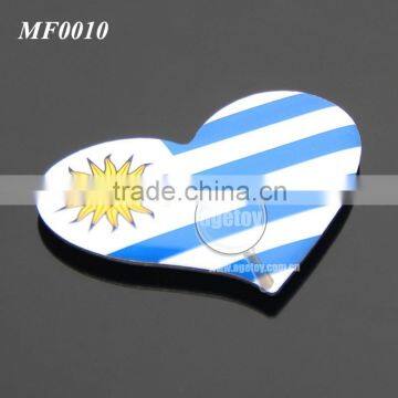 Uruguay Punta Del Este Souvenirs Car Shaped Rubber Magnet Stainless Steel Metal Custom Printing Souvenir Fridge Magnet