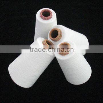 China 100% Virgin Raw White Polyester Spun Yarn Company photo-6