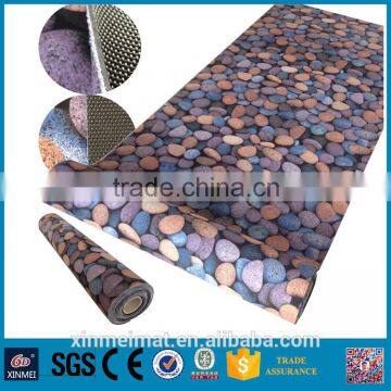 cobblestone printed pvc vinyl manufacturer china