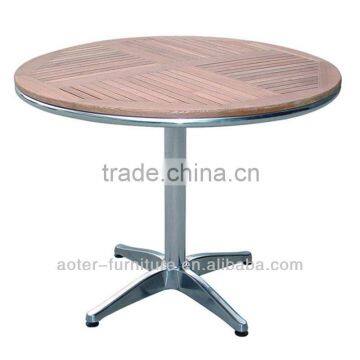 Best price in hotsale garden wooden outdoor dining round table