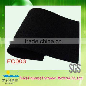 black rubber material for floor underlayment