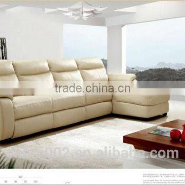 Modern Design Recliner Chair Top Grain Leather and PU Material