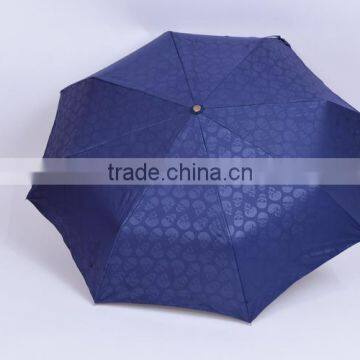 2015 hot sale cheap gold custom made umbrella 3 folding umbrella