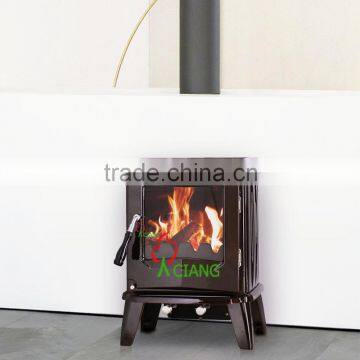 Enameled cast iron wood burning stove for sale