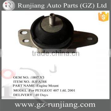 OEM NO.1807.Y3 right support engine mounting For PEUGEOT 407 1.6L 2001