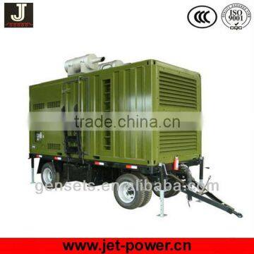 Low noise trailer Diesel Generator with Low fuel consumption 220/380 Volt