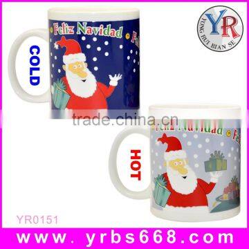 2015 Christmas decoration gift items color changing thermos mug