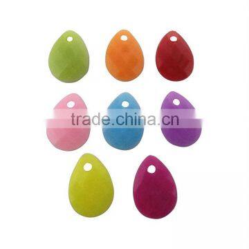 2014 new design cheap colorful plastic drop pendant