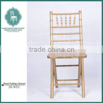 Gold Wood Folding Chiavari Chair Manufacturer