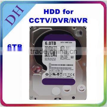 [hdd 3.5 sata 6tb] original latest hard drive/ hard disc, sata 3.5inch internal hard disk 6TB for dvr/ nvr/ cctv