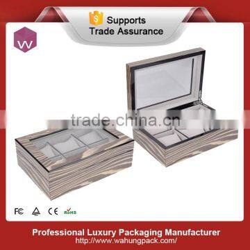 Piano Finish Wooden Watch Keep Box With Slots photo-4