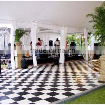 Interlocking dance floor tile