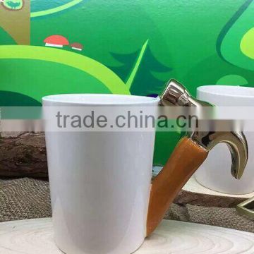 Tool mug, ceramic espresso cup with hammer