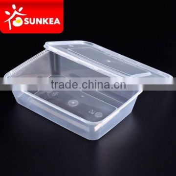 High quality plastic sushi packaging box with square base