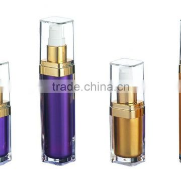 square shape acrylic bottle for cosmetics