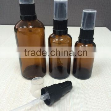 Cream Pump Sprayer for Amber Glass Essential Oil bottle