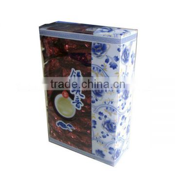 custom frosted packaging pp clear plastic tea box printing