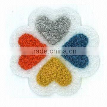 appliqued Four Leaf Clover embroidery patch
