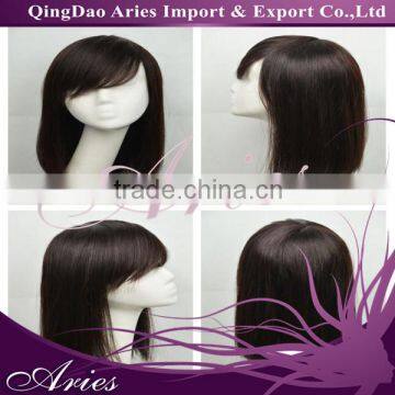 Promotion!!2015 New Brazilian Full Lace Human Hair Wigs Lace Front Wig Natural Straight Wigs for Black Women Wholesale Price