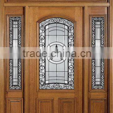 Half Lite Glass Exterior Swing Door Designs With Side Lite DJ-S9116MSTHS-3