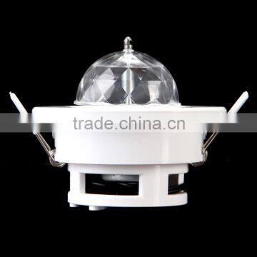 Hooks Design AC 85-260V 3W Full Color LED Voice-Activated Auto Rotating RGB Ceiling Stage Light KTV Bar Party DJ Disco Lamp photo-4